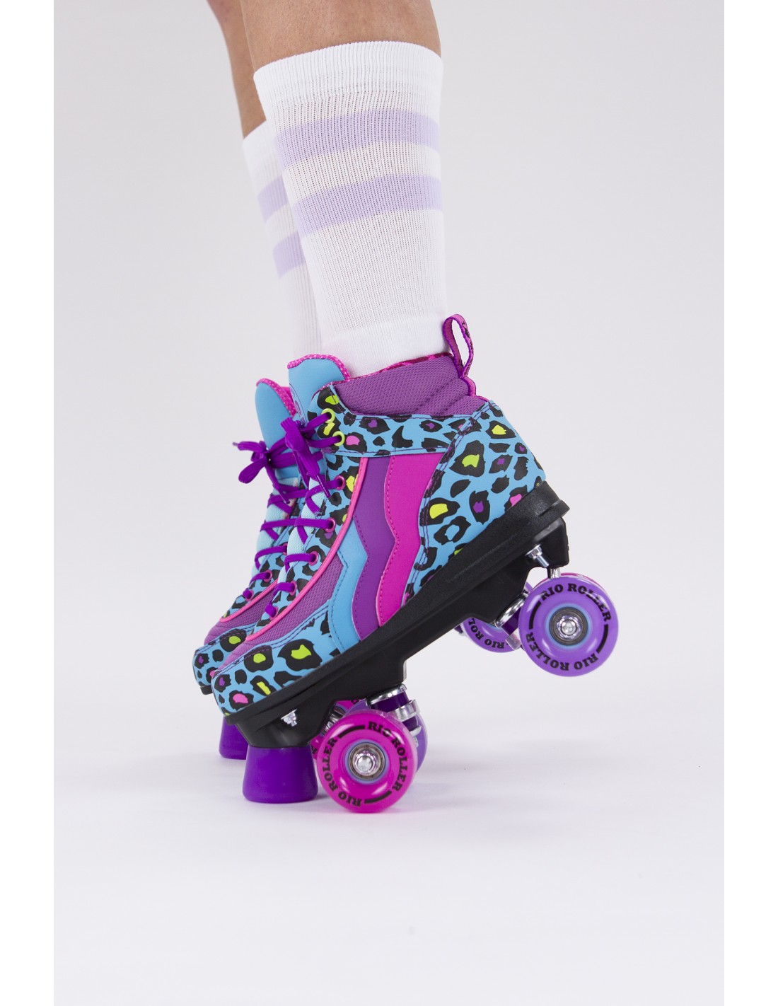 RIO ROLLER LEOPARD QUAD SKATES | CHILDRENS - Best price on Slide In Line