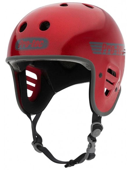 Venta casco pro-tec full cut cert | red metal flake
