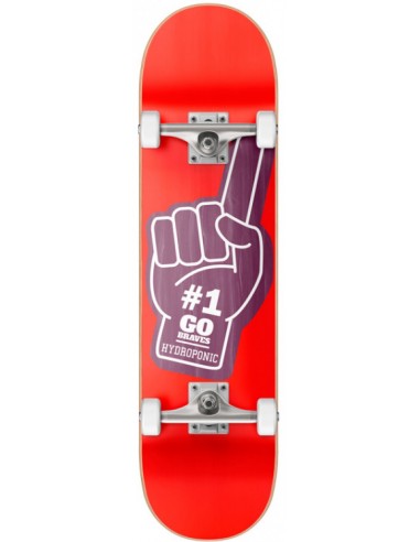 hydroponic hand red 8.1" skate completo